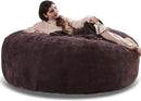 6FT,Oversized Bean Bag Chairs for Adults,Giant beanbag with Filler Included，Fluffy Memory Foam,Soft and Comfy Corduroy Fabric,Gaming Chairs Suitable for Living Room and Bedroom (Brown, 6 Foot) by CozyNest Decor