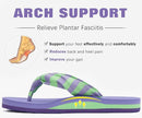 KuaiLu Flip Flops for Women with Arch Support Yoga Mat Comfortable Summer Beach Walking Thong Cushion Sandals Slip On Indoor Outdoor by TinyTreasures Baby Boutique