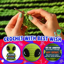 Cute Crochet Alien Plush Toy Unique Birthday Gift for Boys Girls Friends Man Women Handmade Alien Stuffed Animal Funny Space Theme Present for Kids, Teens Sci-Fi Fans by CozyNest Decor
