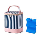 Breastmilk Cooler Bag with Ice Pack Fits 4 Baby Bottles Up to 9 Ounce, Baby Bottle Cooler Bag Suitable for Nursing Mom Daycare, Straps by TinyTreasures Baby Boutique