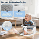 Baby Bath Seat-for Babies 6 Months & up, Water Temperature Display+Soft Cushion, Non-Slip Toddler Bath Seat for Baby, Sit Up Bath Seat for Baby, Grey by TinyTreasures Baby Boutique