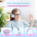 Active Noise Cancelling Headphones for Kids, 60H Playtime,Purple Wireless Bluetooth Over-Ear Headset Built-in Microphone for Home/School/Travel/Party - Includes Portable Case by TinyTreasures Baby Boutique