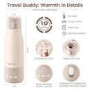 Portable Bottle Warmer for Travel, 12 Oz Milk Warmer for Breastmilk Formula Water, 3 Mins Fast Heating, Long Battery Life, 5 Levels Smart Temp Control, Ideal for Night Feeding, Travel, Car by TinyTreasures Baby Boutique