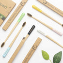 Biodegradable Bamboo Charcoal Toothbrushes, Soft Bristle, Eco-Friendly, Sustainable, BPA Free, Organic, Compostable, Travel Toothbrushes, 6 Pack by TinyTreasures Baby Boutique