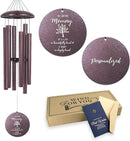 ASTARIN 36" Large Deep Tone Personalized Sympathy Wind Chimes, Memorial Wind Chime for Loss of Mother Father Loved One, Tree of Life Bereavement Gifts Decor Outdoor Patio Garden(Produced in USA) by CozyNest Decor