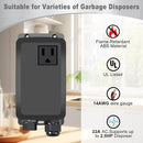 Garbage Disposal Air Switch Kit, Garbage Disposal Button, Sink Top Waste Disposer On/Off Switch, UL Listed Air Switch Compatible with All Garbage Disposals (Brushed Stainless Steel） by CozyNest Decor