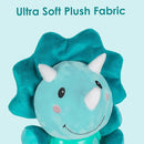 iPlay, iLearn Baby Dinosaur Musical Toys, Newborn Boys Gift, Soft Dino Plush Stuffed Animal, Infant Light Music Time, 1st Birthday Shower Gift Stuffers for 0 1 2 3 6 9 12 18 Month 1-3 Yrs Toddler Girl by TinyTreasures Baby Boutique