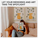 Homeforia 16 x 20 Picture Frame Gold, High End Metal 16x20 Poster Frames with Mat 11x14 Photo, 16 x 20 Gold Frame Matted to 11 by 14 Print, 20x16 Thin Hanging Frame, Tempered Glass, Wall Kit, Set of 1 by CozyNest Decor