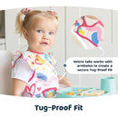 Tiny Twinkle Mess Proof Baby Bib - Waterproof & Lightweight Baby-Led Weaning Apron | 100% Recycled Polyester, Easy Clean & Machine Washable (Ocean Life, Small 6-24 Months) by TinyTreasures Baby Boutique