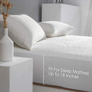 King Size Waterproof Mattress Protector Fitted Mattress Pad Cover with Deep Pocket Up to 18'' by TinyTreasures Baby Boutique