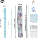 Recorder Instrument for Beginner Adults,8-Hole Soprano Descant Recorder Music Flute with Cleaning Rod & Case Bag For Home Entertainment(2-Cactus2) by TinyTreasures Baby Boutique