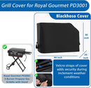 Griddle Cover for Royal Gourmet PD3001 3-Burner Propane Gas Griddle with Collapsible Stand, 600D Heavy Duty Wateproof UV Protected Cover for Scissor Legs Griddle, 44" x 24" x 30" by GreenHaven Gardens