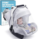 Baby Mosquito Net for Infant Car Seats,Infant Stroller and Bassinets, Carrier,Breathable with Elastic Netting for Easy Fitting, Portable Durable & Long Lasting Infant Insect Shield Netting (White) by TinyTreasures Baby Boutique