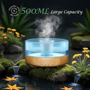 Essential Oil Diffuser for Home: 500ML Aroma Diffuser for Hotel Office Yoga Room - Humidifier with 9 Colors LED Night Light for Kids/Women Home Relaxation, Light Yellow by TinyTreasures Baby Boutique