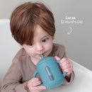SAMiGO Silicone Sippy Cup, Baby Straw Cup for 6 12 18 Months, Sippy Cup with Straw for Toddlers 1-3 Years, Baby Water Cup for Drinking and Training, 6 oz by TinyTreasures Baby Boutique