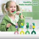 U-Shaped Toothbrush for Kids Ages 2-7， Soft Food-Grade Silicone for Sensitive Gums， 360° Teeth Cleaning Design，Training & Travel-Friendly Toddlers' Toothbrush (Yellow) by TinyTreasures Baby Boutique