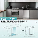 EUHOMY 24 Inch Beverage Refrigerator, Built-in and Freestanding Beverage Cooler 180 Can, Under Counter Beverage Fridge with Stainless Steel Door, Outdoor Refrigerator for Soda, Beer, Wine by CozyNest Decor