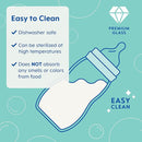 MAM Premium Glass Baby Bottles, Easy Switch Between Breast and Bottle, Feel Good Slow Flow, Newborn Essentials Must Have, 2+ Months, BPA Free, 9oz, Unisex, 3 Pack by TinyTreasures Baby Boutique