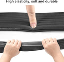 Baby Proofing Edge Corner Protector, 16.4 ft Edge Guards Padding with 3M Adhesive, Extra-Wide Soft NBR Rubber Foam Padding, Furniture,Sharp Edge Safety Corner Edge Bumper Guard-Black by TinyTreasures Baby Boutique