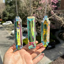 3PCS 5" Large Crystal Sun Catcher Prisms, Hanging Suncatchers with Glass Prism, Rainbow Maker for Room, Windows,Garden,Fantasy Aesthetic Home Decor. (YGBS01) by GreenHaven Gardens