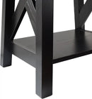Black End Table, 2-Tier End Tables Living Room, Wood Side Table, Modern Side Table by CozyNest Decor