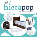 hiccapop 57" x 19" Extra Long Bed Rail for Toddlers, Heavy Duty Swing Down Bed Rail Guard with Soft Mesh Cover Safely Fits Twin, Full, Queen Beds by TinyTreasures Baby Boutique