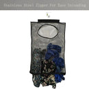 Hanging Mesh Laundry Hamper (30in*20in*2in) Large Dirty Clothes Bag, Can Be Used Behind The Door & Closet & Caravan& Bathroom (Black) by CozyNest Decor