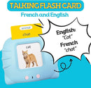ZEENKIND French & English Talking Flash Cards with 510 Sight Words for Toddlers 3-6 Years Old, Learn French for Kids, Audible Pocket Speech Early Learning Bilingual Flashcard Toys, 255 Cards by TinyTreasures Baby Boutique