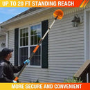 12FT (20FT Reach) Cobweb Duster with Extension Pole, Spider Web Brush for Cleaning Extendable, Professional Ceiling and Corner Dusters for Outdoor Indoor Use by CozyNest Decor