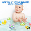 Baby Bath Thermometer, Digital Water Temperature Thermometers with 3 Color Backlit and Temperature Warning, Safety Bath Tube Thermometer Floating Toy for Infant, Toddler by TinyTreasures Baby Boutique
