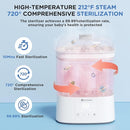 Bottle Sterilizer and Dryer, HIYAKOI Electric Steam Baby Bottle Sterilizer and Dryer, All-in-One Sterilizer 2 Layers Large for Baby Bottles, Parts & Other Newborn Essentials - HEPA Filtration by TinyTreasures Baby Boutique