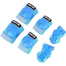 Youth/Kids Knee Pads Elbow Pads Wrist Guards Protective Gear Set 6 Pcs for 3-15 Years Child Roller Skates, Skateboard, Cycling, Inline Skating, BMX Bike, Balance Bike, Scooter Riding and Other Outdoor Sports by TinyTreasures Baby Boutique