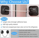 YEYA Upgraded Refrigerator Door Lock with Combination for Adults, Lock for Fridge, Freezer, File Cabinets, Desk Drawers, Locker, Child Safety Latch, Easy Install No Drlling 2 Pack by TinyTreasures Baby Boutique