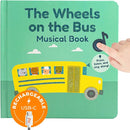 Calis Books The Wheels on The Bus Book | New Rechargeable Musical Book, No More Batteries | Books for 1 Year Old | Wheels on The Bus Toy | Musical Book for Toddlers 1-3 | Musical Toy for Toddlers by TinyTreasures Baby Boutique