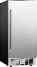 EUHOMY Beverage Refrigerator 15 Inch, Under Counter 127 Can Beverage Fridge with Stainless Steel Door, Beverage Cooler Built-in and Undercounter Drink Fridge - Soda Cola by CozyNest Decor
