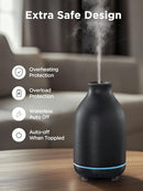 InnoGear Essential Oil Diffuser, 150ml Ceramic Stone Diffuser Handcrafted Aromatherapy Diffusers Ultrasonic Cool Mist Humidifier Vaporizor with 2 Mist Modes Waterless Auto Off for Room Office, Black by TinyTreasures Baby Boutique