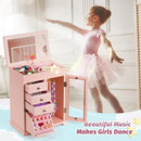 Miratino Jewelry Box for Girls, Kids Jewelry Box with Spinning Dancer, 5 Layer Large Wooden Musical Jewelry Organizer Box Gifts for Little Girls Christmas New Year Birthday Children's Day(Pink) by TinyTreasures Baby Boutique