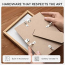 Homeforia 4x6 Picture Frame Wood, High End Natural Oak 4x6 Light Wooden Frames with Mat 3x5 for Photo, 4 x 6 Frame Matted to 3 x 5 Print, 6x4 Wall or Tabletop Frame, Tempered Glass, Wall Kit, Set of 1 by CozyNest Decor