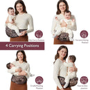 Momcozy Hip Seat Baby Carrier - Adjustable Waistband with Original 3D Belly Protector, Ergonomic Carrier with Various Pockets for Newborns & Toddlers up to 45lbs (Leopard, Large) by TinyTreasures Baby Boutique