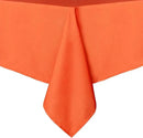 sancua Rectangle Tablecloth - 70 x 120 Inch - Stain and Wrinkle Resistant Washable Polyester Table Cloth, Decorative Fabric Table Cover for Dining Tables, Buffet Parties and Camping, Orange by CozyNest Decor