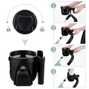 Suranew Universal Stroller Cup Holder, Adjustable Drink Holder with Phone Holder for Baby Stroller, Wheelchair, Walker, Bike, Scooter, Gifts for Family Member. by TinyTreasures Baby Boutique