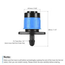 MECCANIXITY Drip Emitters Fan Shape Adjustable 360 Degree Blue for 1/4" Irrigation Tube Hose 50pcs by GreenHaven Gardens