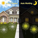 Solar Garden Lights 4-Pack Waterproof Decorative Pathway Firefly Lights for Courtyard & Garden Party Warm White by GreenHaven Gardens