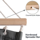 SUNCREAT Hammocks for Outside with 15 ft Stand, Stand Alone Hammock, 475 lbs Capacity, Dark Gray by GreenHaven Gardens