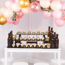 WANLIAN 3-Tier Straight Retail Table Display Stand, Portable Display Rack Shelves for Vendors, Craft Shows, Farmers Market, Pop Up Shop Countertop Black Risers for Display, Soap, Candles, Tumblers by CozyNest Decor