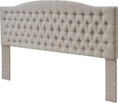 Linen Upholstered Headboard King/Cal King Size Latest Model Wall Mount, Bed Frame Mount, Featuring High-Density Sponge Padding, Luxury Texture Easy Assembly Comfort and Style-Linen by CozyNest Decor