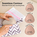 14-Pack Organic Nursing Pads - Washable Breast Pads for Breastfeeding, Nursing Bra Nipple Pads for Breastfeeding, Pumping Bra Reusable Breast Pads, Maternity Breastfeeding Bra Pads (Neutrals, L 4.8") by TinyTreasures Baby Boutique
