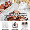 Personalized Nursery Crib Bedding Set: Custom Name Pink Flower 5 Piece Baby Crib Sets with Highland Cow Pattern - Toddler Double Layer Blanket Set, Comfortable Crib Bed Sheets for Baby Grils by TinyTreasures Baby Boutique
