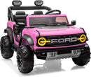 24V Ride on Toys for Big Kids, Licensed Ford Bronco Raptor 2 Seater Ride on Cars with Remote Control, Ride on Truck w/ 4-Wheeler Suspension, 3 Speeds, Led Lights, Bluetooth (24V, Pink) by TinyTreasures Baby Boutique