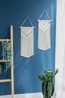 Dahey 2 Pcs Macrame Wall Hanging Woven Tapestry Wall Art Decor - Beautiful for Boho Home Decor, Apartment, Nursery, Party Decorations, 26" L×13" W, Medium by CozyNest Decor